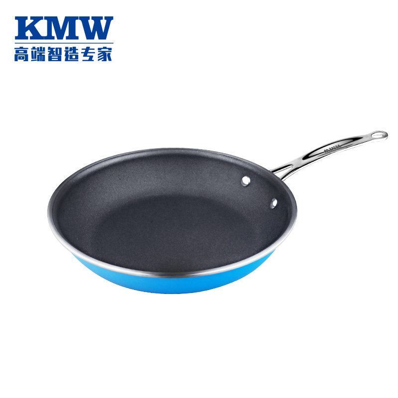 KMW 绿鼎第四代无烟炒锅30C(长柄)套装 FKMWTZCB5003024 炒锅汤锅煎锅炊具套装 绒光工艺 炫彩易清洁