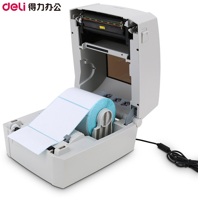 得力(deli)DL-888D 条码标签打印机 白色