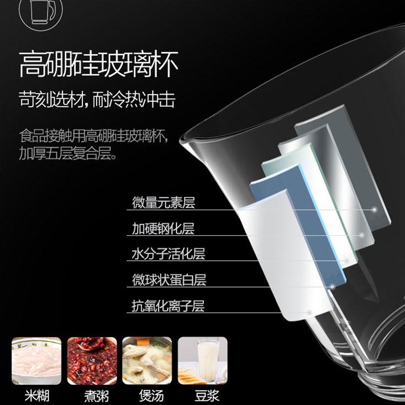 美的（Midea）MJ-BL12K31破壁料理机 浓香破壁机 偏心紊流杯一键清洗搅拌机 果汁机 榨汁机