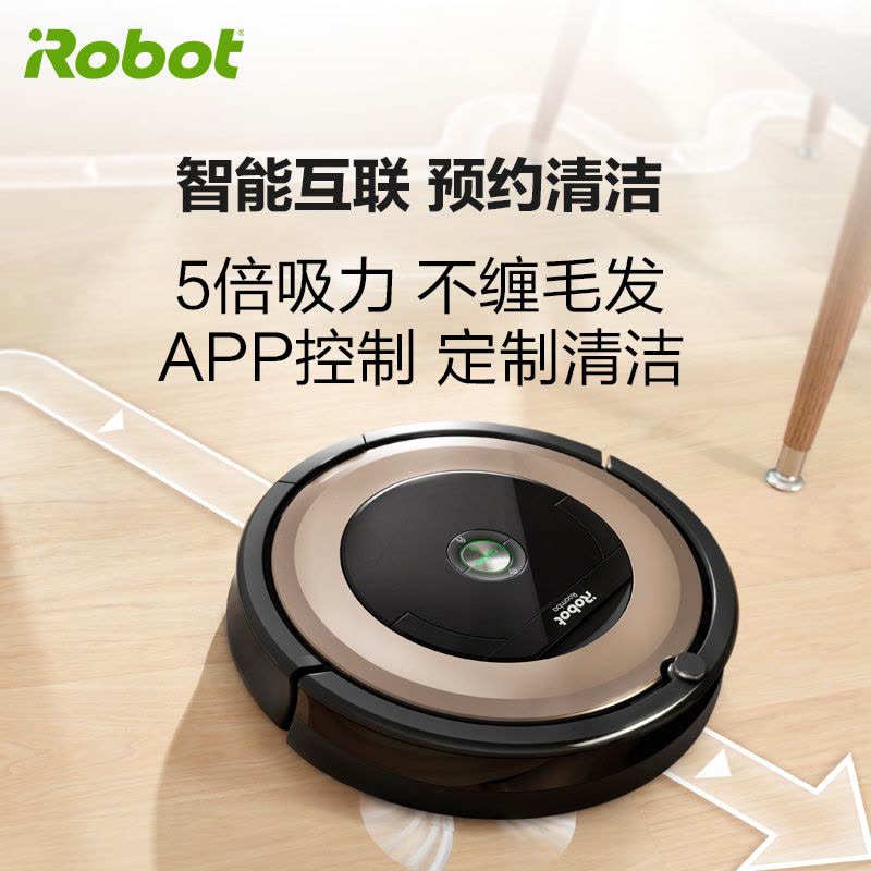 美国艾罗伯特（iRobot）扫地机器人891+381五倍吸力 毛发克星 拖地超静音 功率33 智能家用全自动清扫吸尘器图片