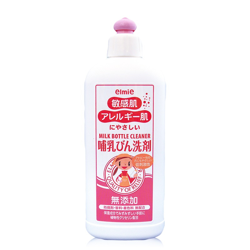 母婴幼儿童 惠留美(elmie) 温和婴儿哺乳瓶洗涤剂300ml(日本原装进口)