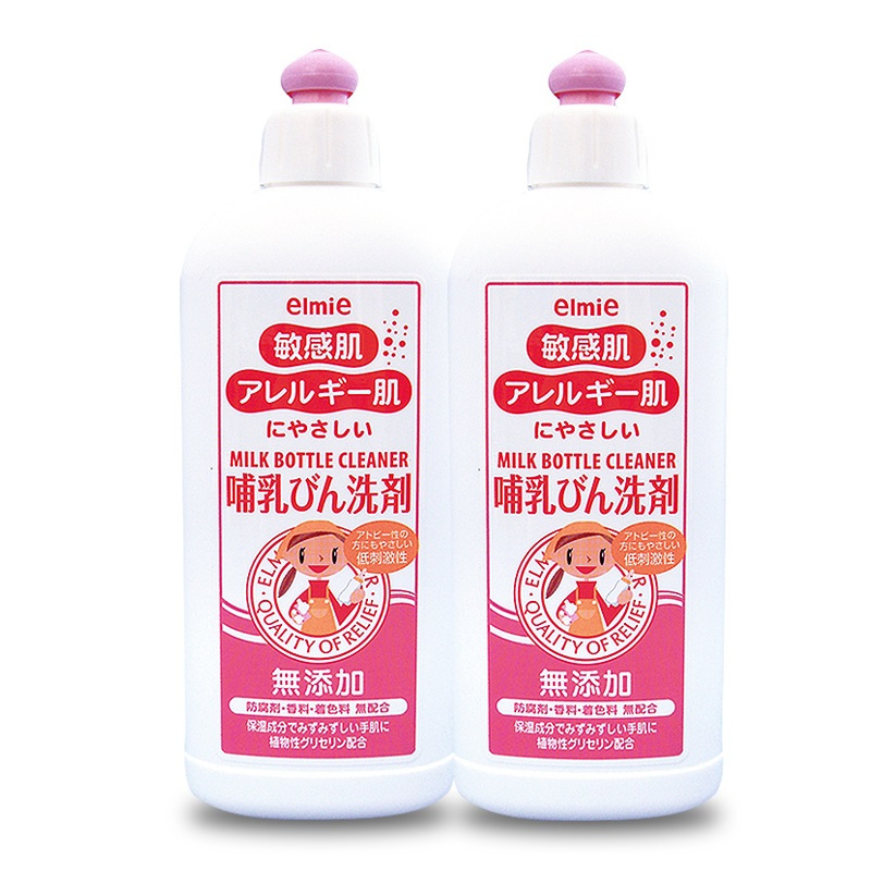 母婴幼儿童 惠留美(elmie) 温和婴儿哺乳瓶洗涤剂300ml(日本原装进口)