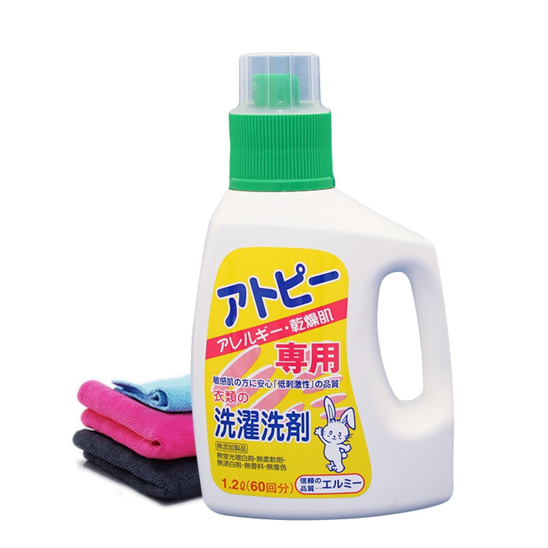 母婴幼儿童 惠留美(elmie) 母婴衣物洗涤剂 过敏者适用1.2l(日本原装进口)瓶装无香味