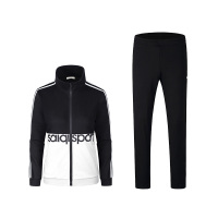 赛琪秋季新品女子长袖运动套装吸汗透气针织晨跑休闲情侣跑步服197532