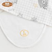良良(liangliang) 婴儿隔汗巾宝宝垫背巾0-3-6岁儿童幼儿园全棉吸汗巾4条装