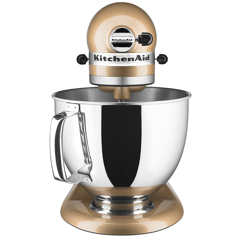 凯膳怡(KitchenAid)厨师机5KSM150PSCCZ家用4.8升全自动和面揉面打蛋搅拌机 香槟金