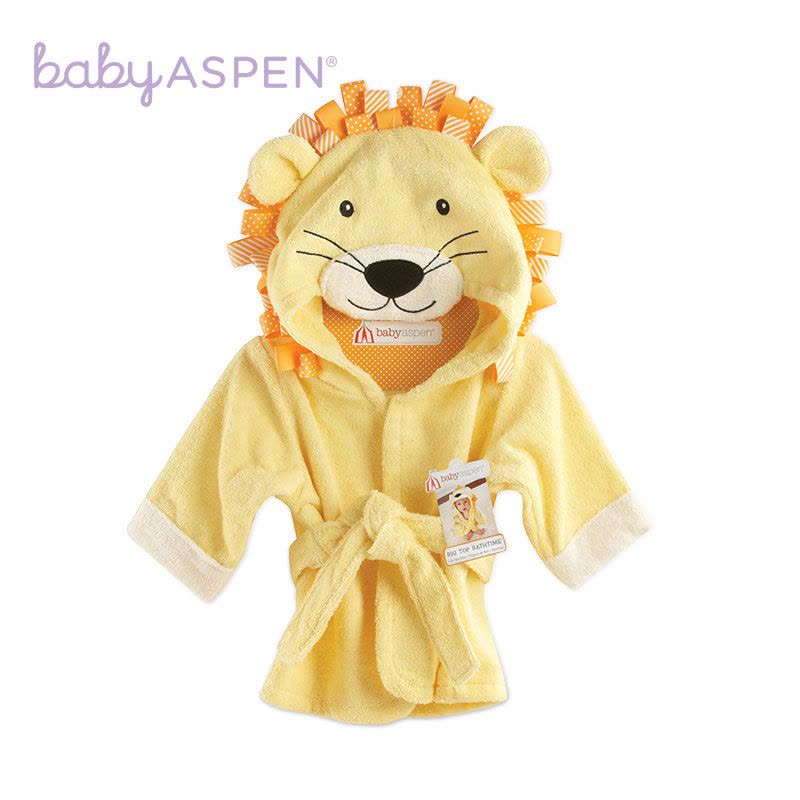 babyaspen小狮子浴巾浴袍图片