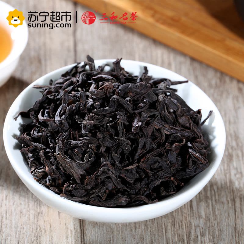 [苏宁超市]三和名茶(SANHE TEA)丝路知音大红袍茶叶武夷岩茶250g图片