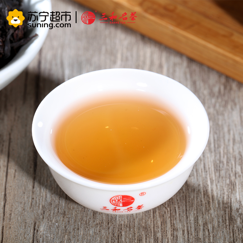 [苏宁超市]三和名茶(SANHE TEA)丝路知音大红袍茶叶武夷岩茶250g