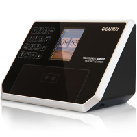 得力(deli) 3944 精准人脸识别考勤机 液晶彩屏/触摸式按键/真人语音