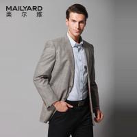 美尔雅(MAILYARD)西服男半衬商务男士羊毛西服单件男式西装外套上衣181