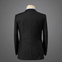 美尔雅(MAILYARD)西服套装羊毛男式商务西服男士正装一扣黑色西装套226