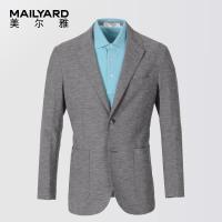 美尔雅（MAILYARD）西服单件商务时尚亚麻男式夏西装无里衬男士休闲薄西服040