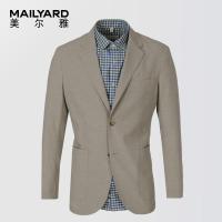 美尔雅（MAILYARD）西服单件亚麻时尚男式夏季西装无里衬男士休闲薄西服042