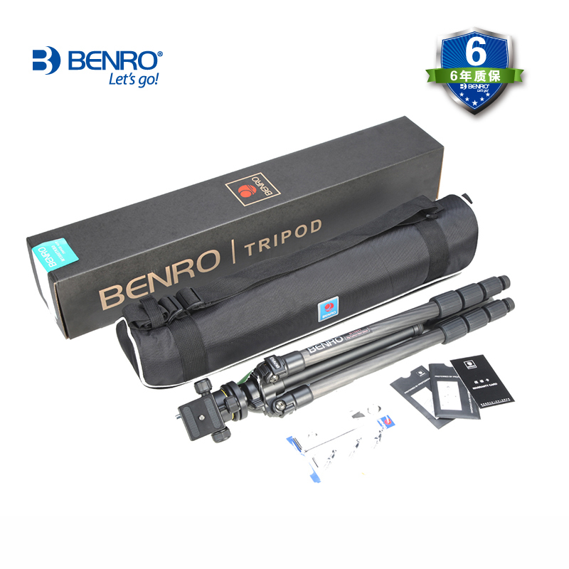 百诺(BENRO) M1580TKB0 碳纤维便携三脚架三角架云台套装