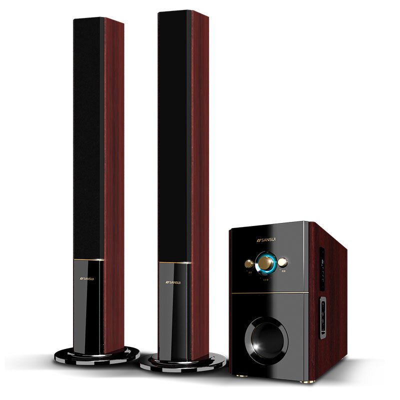 山水(sansui)(88B)家庭影院电脑2.1低音炮蓝牙组合音响家用电视卡拉OK音响