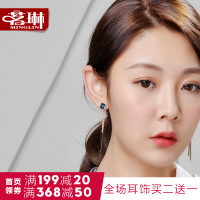 方块耳环女气质日韩国个性长款百搭简约潮人耳坠夜店欧美性感_1