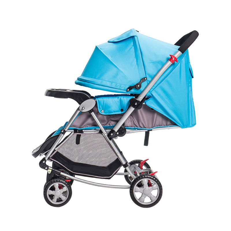 chbaby晨辉婴宝轻便换向全蓬平躺折叠加宽婴儿推车a720a蓝色