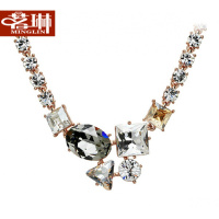 茗琳采用施华洛世奇元素水晶项链女锁骨情人节礼物夏_7