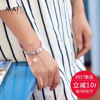 红绳手链女韩版简约个性潘多拉风格学生手饰品森系闺蜜手镯