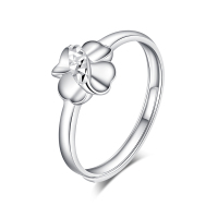 雅宝福Pt950铂金戒指四叶草戒指送女友礼物