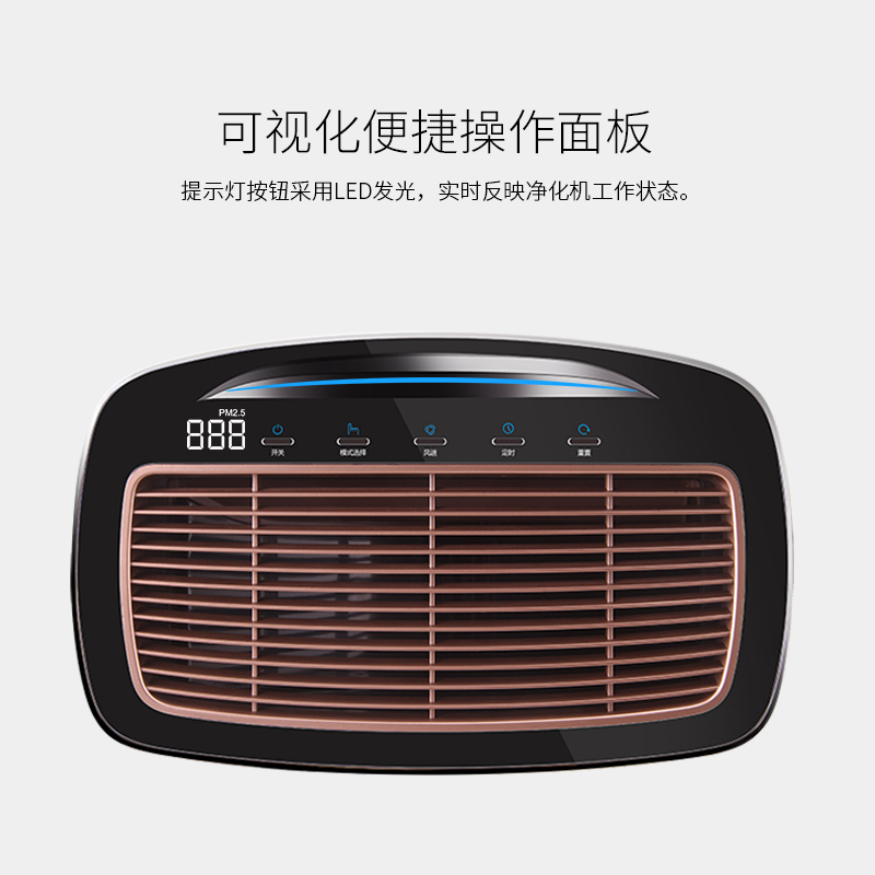 莱克（LEXY）空气净化器AP53 家用除甲醛除雾霾 超大洁净空气量