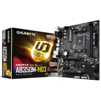 技嘉(GIGABYTE)AB350M-HD3 主板 (AMD B350/Socket AM4)