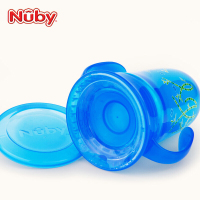 努比Nuby 带握把 360度魔力杯 柠檬黄 长颈鹿270ml