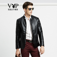 花花公子贵宾(Playboy VIP Collection)PU皮衣夹克男士皮衣休闲外套男652515 652505