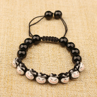 凝萃 黑玛瑙手链招财猫