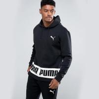 PUMA彪马2017秋季新款男子棉质LOGO套头运动连帽卫衣运动套装594580