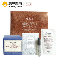 馥蕾诗(FRESH)西柚果香氛1.6ml+睡莲面霜7ml+棕糖身体磨砂35g+大豆卸妆洁面凝露4ml*5