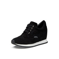 JUMBOUGG巴洛克冲孔秋季新款网状坡跟内增高女鞋休闲鞋女士