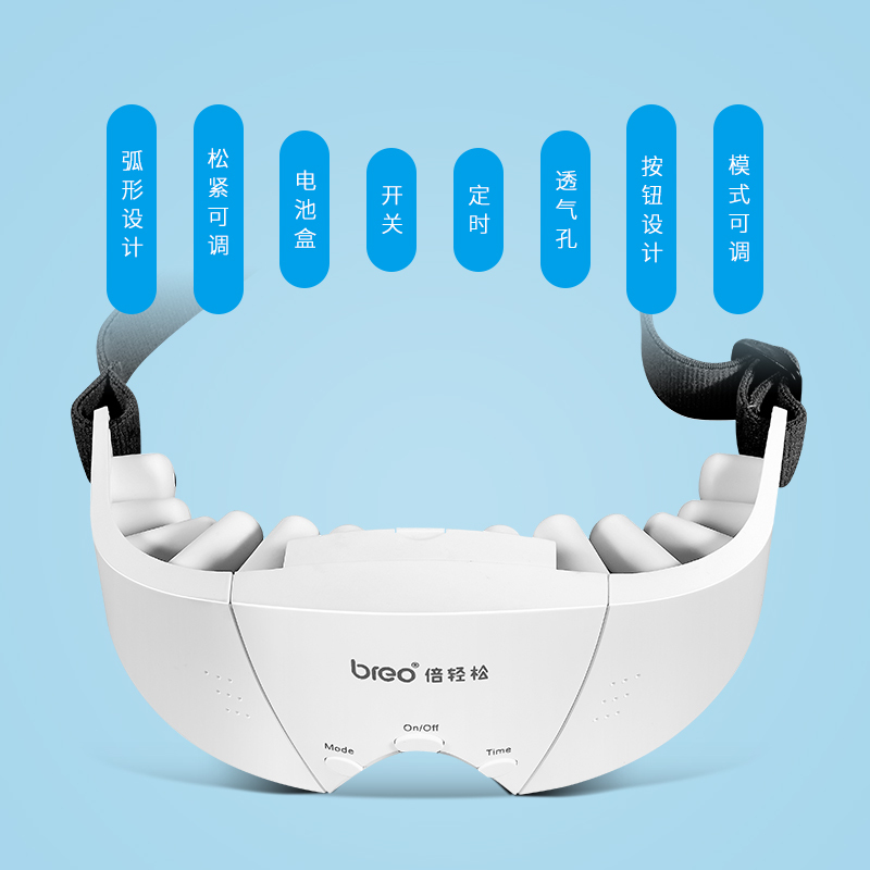 倍轻松(breo)眼部按摩器 isee106 护眼仪 眼保仪 按摩眼镜 眼睛按摩仪