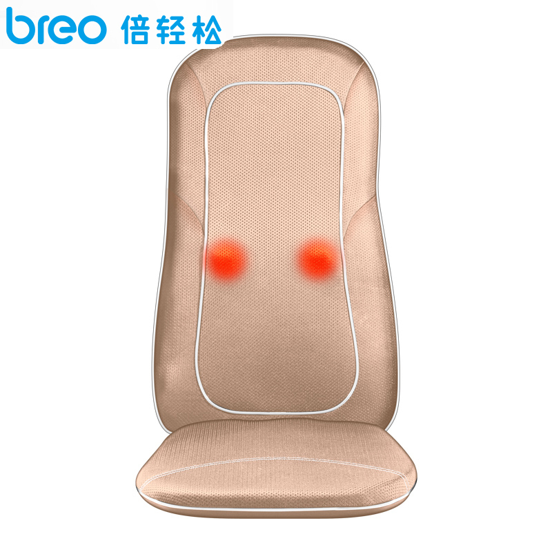 倍轻松(Breo) 按摩椅垫 BMD161 4D揉捏 可调节力度 车载两用 按摩靠垫