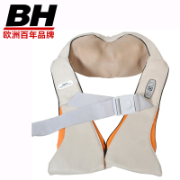 必艾奇 (BH FITNESS) 按摩腰带 NS-50 欧洲百年品牌 一键操作 3D手感 支持温感热敷 米白 按摩肩带