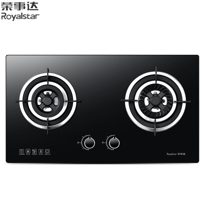 荣事达(Royalstar)台嵌两用燃气灶煤气灶JZT-902M RB608 钢化玻璃面板 天然气