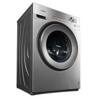 松下(Panasonic)XQG100-EG128 10公斤 变频 专利纳米水离子技术光动Ag+除菌滚筒洗衣机(银色)