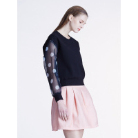 XG 拼接圆点百搭上衣 XB301004A390