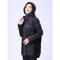 千仞岗新款连帽羽绒服女中长款加厚修身大码韩版羽绒服外套20102