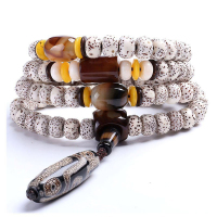 印象眸 星月菩提108颗玛瑙手链正月菩提手串