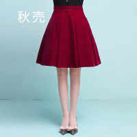 秋壳冬装新款丝绒大A型半裙