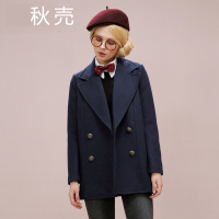 秋壳冬装新款帅气大翻领中长款外套