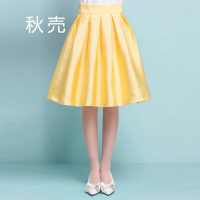 秋壳冬装高腰蓬蓬散摆半裙