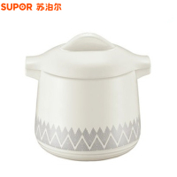 苏泊尔(SUPOR)盖无双 新陶养生煲·深汤煲 砂锅双盖保温沙锅6升煲汤锅陶瓷锅汤煲瓦罐石锅拌饭煲仔饭 TB60E1