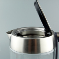 米技(MIJI)电水壶 HK-3301 肖特玻璃 304不锈钢 蓝色发光环 1.8L 烧水壶电热水壶