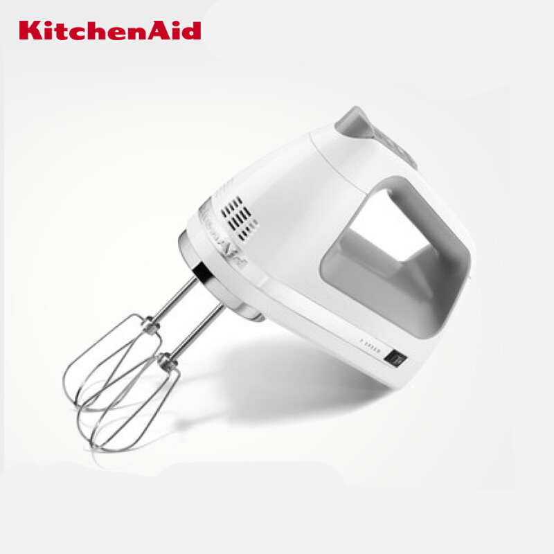 凯膳怡(KitchenAid)5KHM720ACWH速家用电动打蛋器多功能不锈钢迷你打奶油机 牛奶白 12000R/M