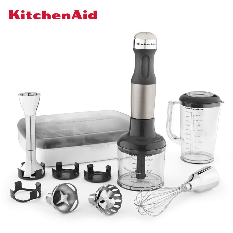 凯膳怡(KitchenAid)料理机辅食手持料理棒家用多功能5KHB2569CSX 太空银
