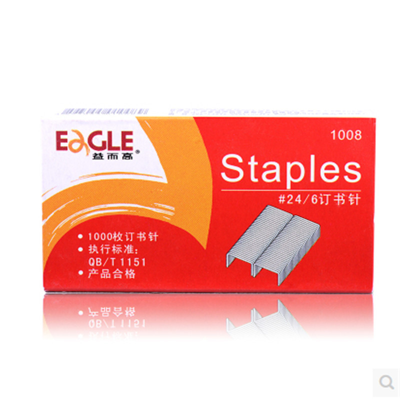 益而高（Eagle）1008统一订书针 12盒装