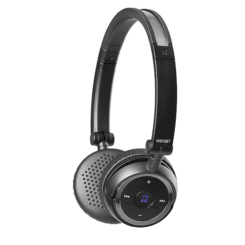 Edifier/漫步者 W670BT头戴式苹果蓝牙耳机电脑无线手机音乐耳麦 黑色